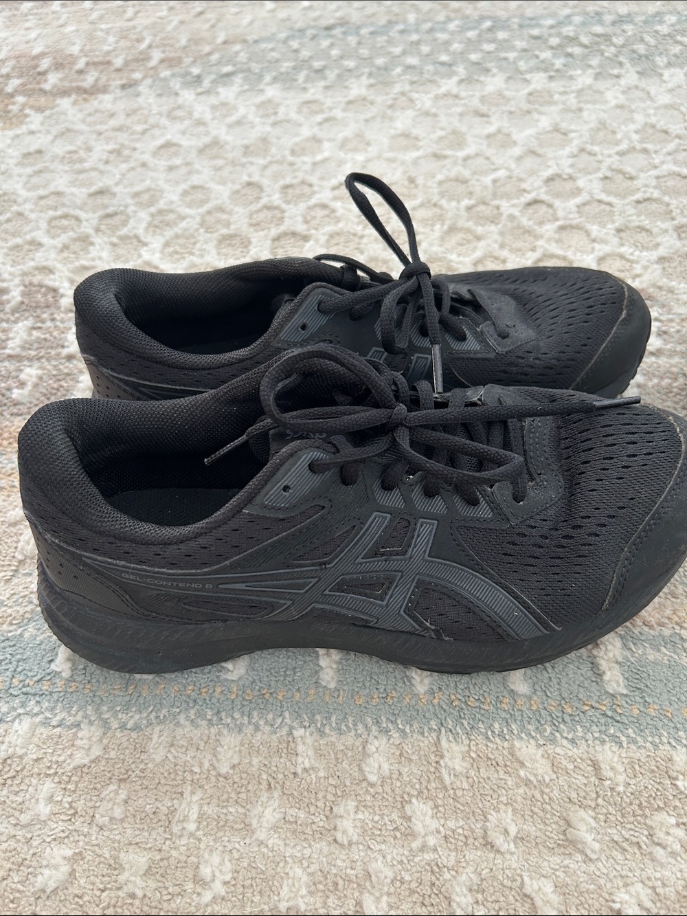 ASICS Women's GEL-Contend 6 All-Black Athletic Running Shoes
